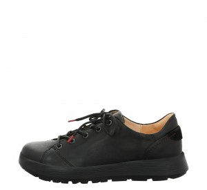 Think COMODA Schnürschuhe Damen Schwarz | CGQ807935