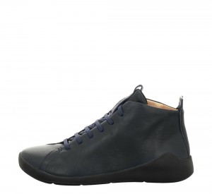 Think DUENE Hohe Sneaker Damen Navy | IVB346829