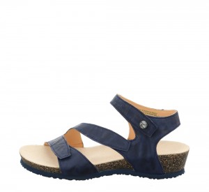 Think DUMIA Strap Sandalen Damen Indigo | IYE526874
