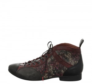 Think GUAD2 Stiefeletten Damen Grau Braun | IZG680513