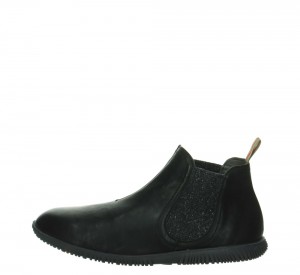 Think HAUKI Chelsea Stiefel Herren Schwarz | JHI892350