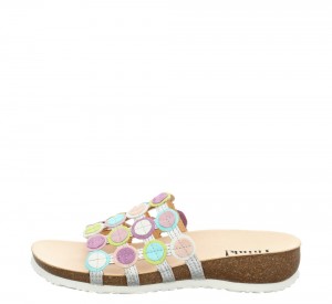 Think JULIA Mules Damen Silber | PUA760195