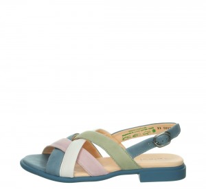 Think KAMAA Strap Sandalen Damen Blau | DOJ910247
