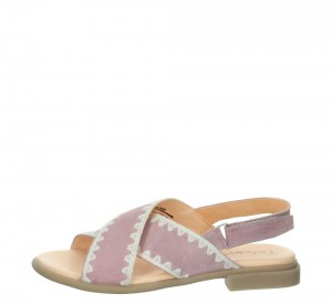 Think KAMAA Strap Sandalen Damen Schwarz | AGY483196