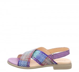 Think KAMAA Strap Sandalen Damen Schwarz | LRY195368