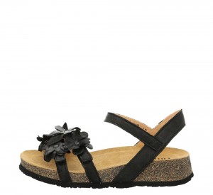 Think KOAK Strap Sandalen Damen Schwarz | CRO832506