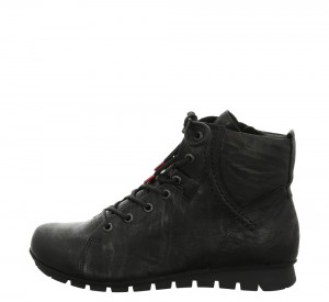 Think MENSCHA Schnürstiefel Damen Schwarz | MTW832754