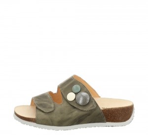 Think MIZZI Mules Damen Olivgrün | LDF923518