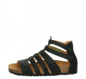 Think MOE Strap Sandalen Damen Schwarz | VBO394176