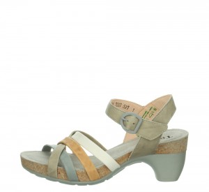 Think TRAUDI Sandalen Damen Olivgrün | BDR703658
