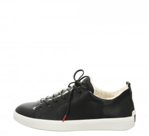 Think TURNA Niedrige Sneaker Damen Schwarz | KYV893152