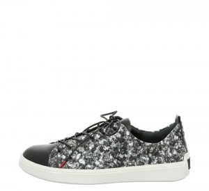Think TURNA Niedrige Sneaker Damen Schwarz | NYQ425163