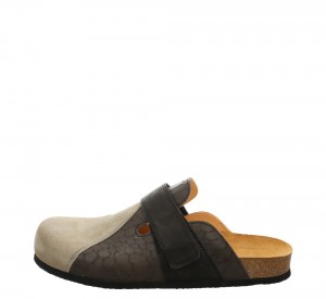 Think WOLFI Clogs Herren Schwarz | QLU951340