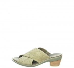 Think ZAZA Mules Damen Olivgrün | TVX946875