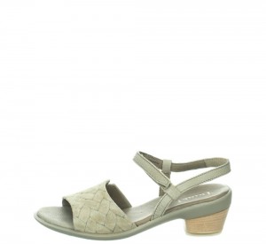 Think ZAZA Sandalen Damen Olivgrün | MRC351260