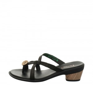 Think ZAZA Sandalen Damen Schwarz | CPD734698