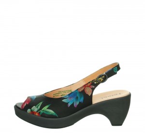 Think ZEPPA Sandalen Damen Schwarz | JTY698325
