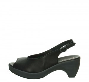 Think ZEPPA Sandalen Damen Schwarz | VHL237106